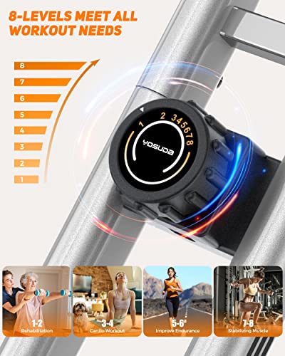 YOSUDA 2-in-1 Folding Exercise Bike for Home Gym