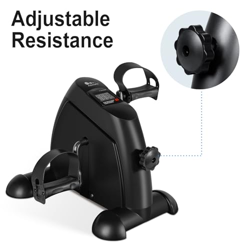 Portable Under Desk Mini Exercise Bike with LCD