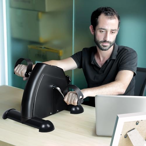 Portable Under Desk Mini Exercise Bike with LCD