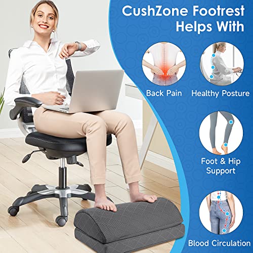 CushZone Adjustable Foot Rest for Gaming Comfort