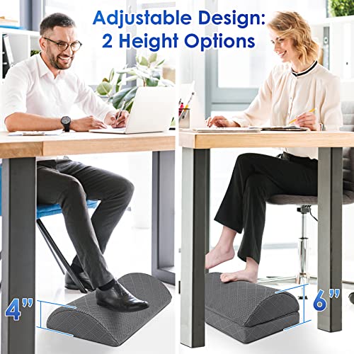 CushZone Adjustable Foot Rest for Gaming Comfort