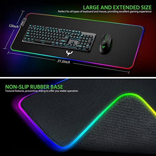 BladeHawks XL RGB Gaming Mouse Pad with 14 Modes