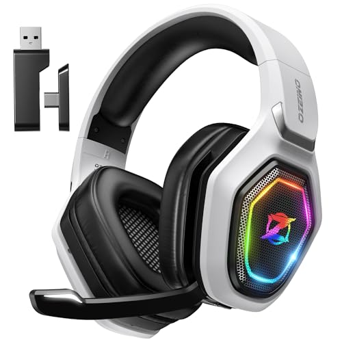 Ozeino Wireless Gaming Headset with Flip Microphone