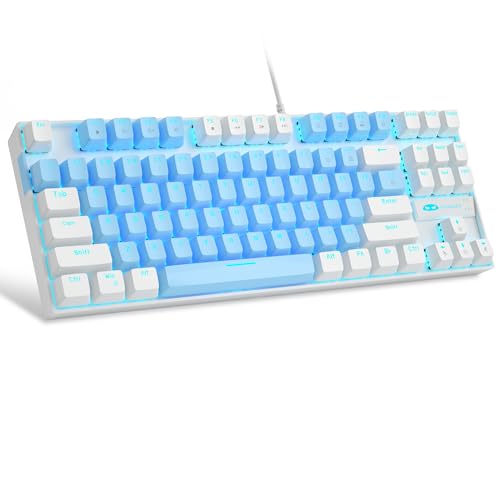 MageGee 75% Mechanical Blue Backlit Gaming Keyboard