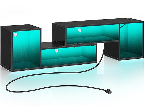 Rolanstar LED TV Stand with Power Outlets