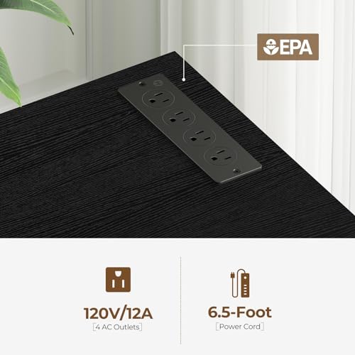 Rolanstar LED TV Stand with Power Outlets