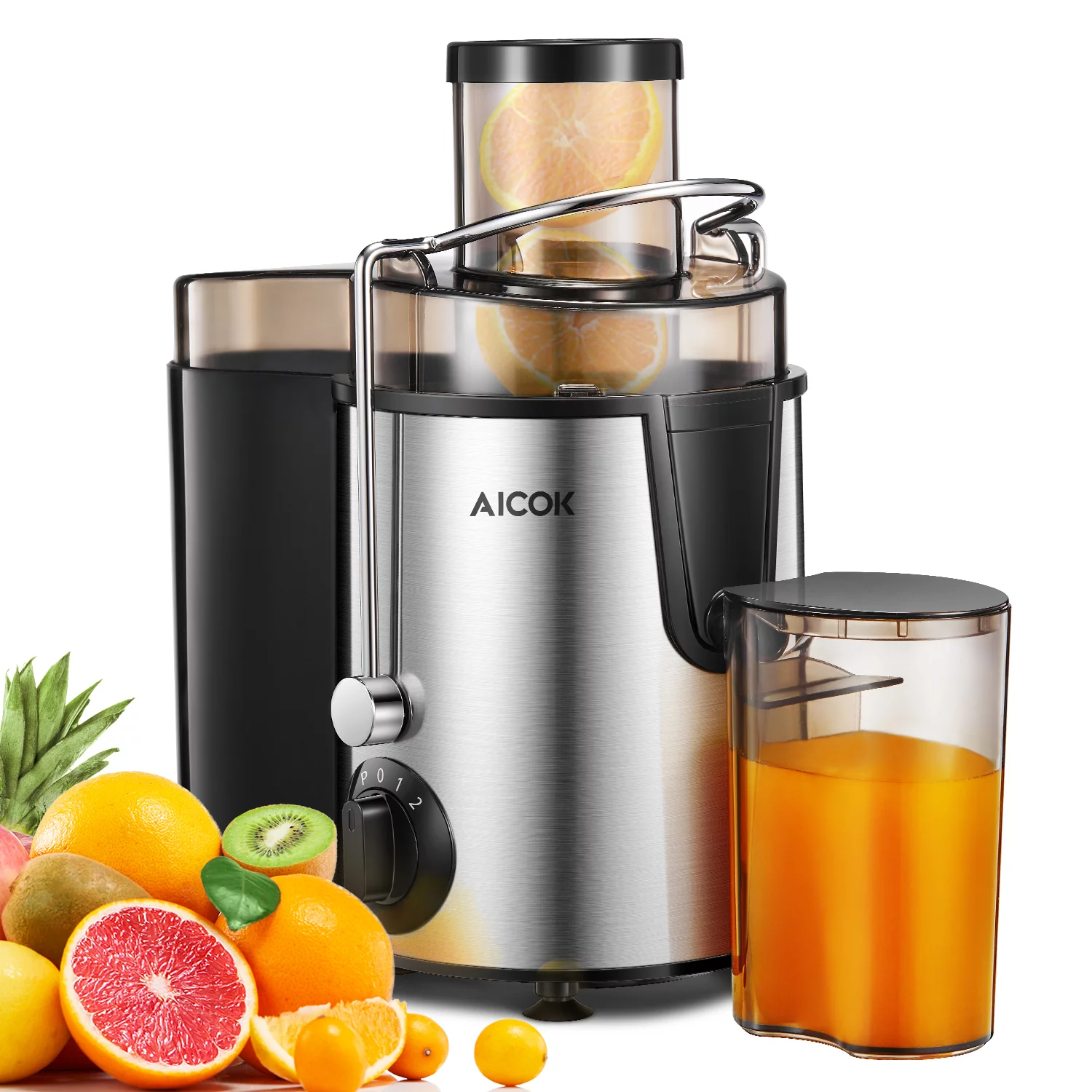 AICOK Centrifugal Juicer with Wide Feed Chute