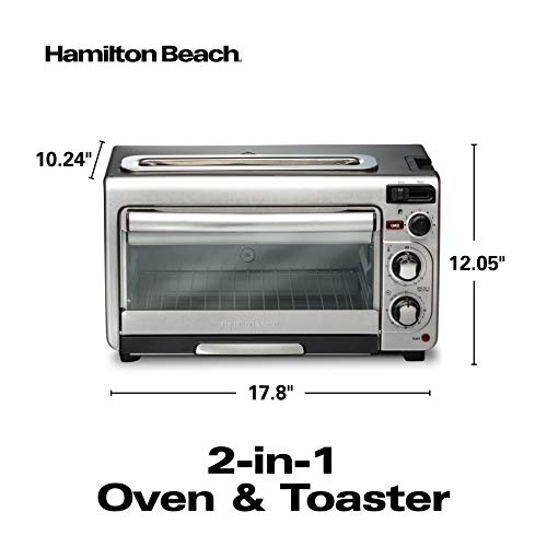 Hamilton Beach 31156 2-in-1 Oven and Toaster, Stainless Steel