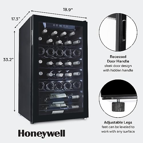Honeywell H34WCB Wine Cooler, Black