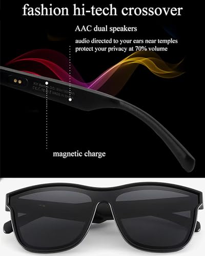Bluetooth Audio Smart Glasses with Built-in Mic