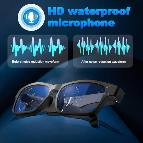 TnoxHD Bluetooth Smart Glasses with Speakers & Control
