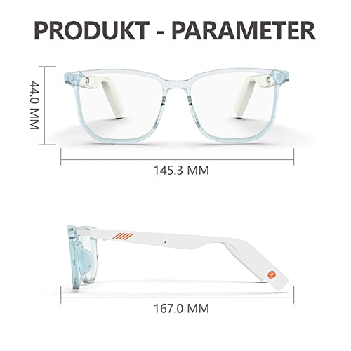 WGP Smart Audio Glasses with Bluetooth & Anti-Blue Light