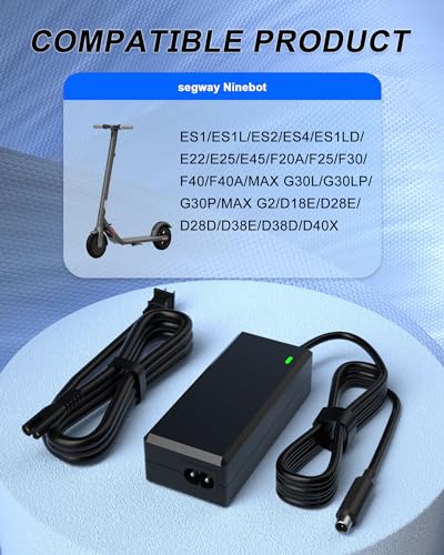 POANES 42V Charger for Segway Ninebot Scooters