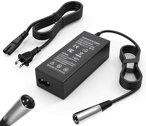 24V 2A Electric Scooter Battery Charger, 3-Pin XLR