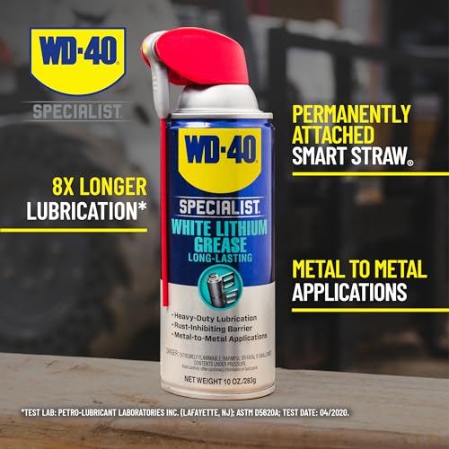 Versatile White Lithium Grease Spray with Dual Nozzle
