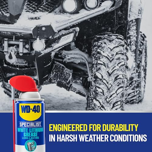 Versatile White Lithium Grease Spray with Dual Nozzle