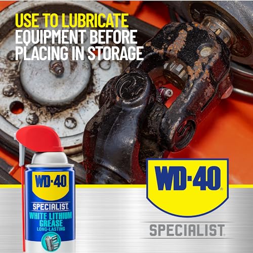 Versatile White Lithium Grease Spray with Dual Nozzle