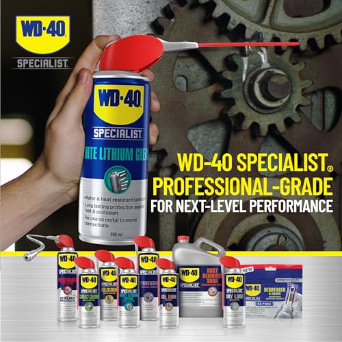 Versatile White Lithium Grease Spray with Dual Nozzle