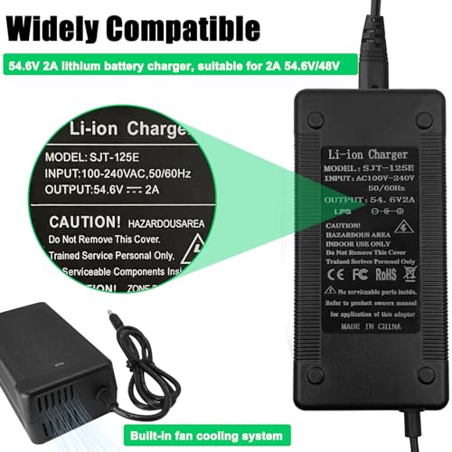 Universal 54.6V 2A Electric Scooter Battery Charger
