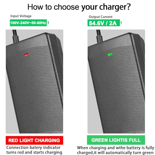 Universal 54.6V 2A Electric Scooter Battery Charger