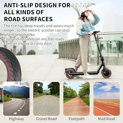 BANGTING Solid Electric Scooter Tires 10x2.125 Inches