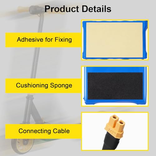 High Capacity 21.6V Electric Scooter Battery Replacement