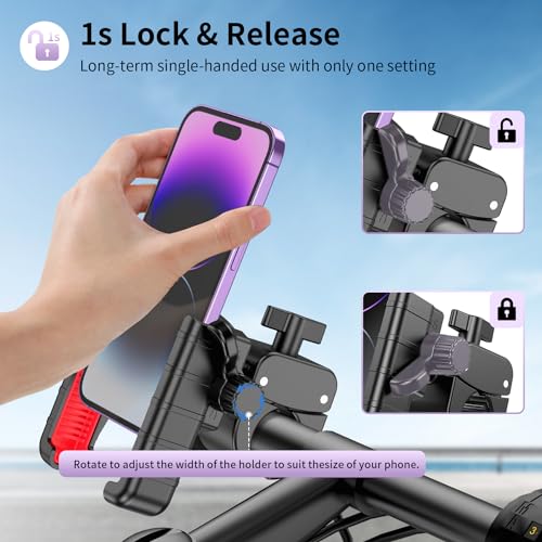 360° Motorcycle Phone Mount for Scooters and Bikes