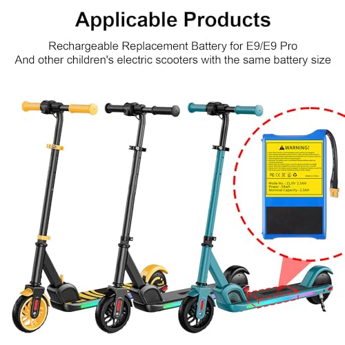 High Capacity 21.6V Electric Scooter Battery Replacement
