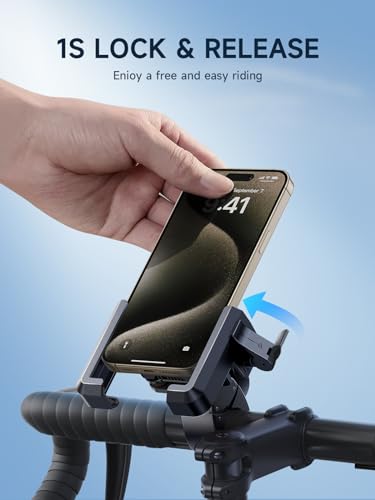 Bovemanx Military Anti-Vibration Phone Mount for Scooters