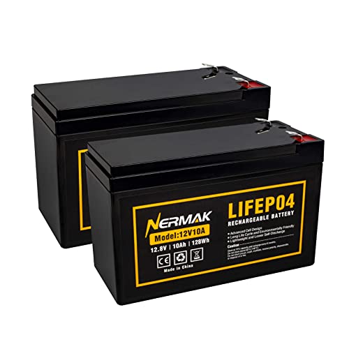NERMAK 12V 10Ah Lithium Iron Deep Cycle Batteries
