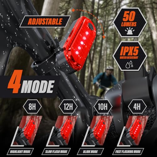 Ultra Bright Rechargeable Bike Lights Set