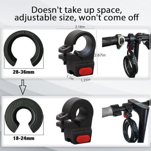Secure 4ft Combination Lock for Electric Scooters