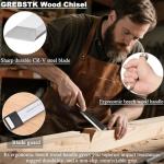 4-Piece Wood Chisel Set with Oxford Bag