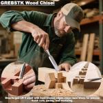 4-Piece Wood Chisel Set with Oxford Bag