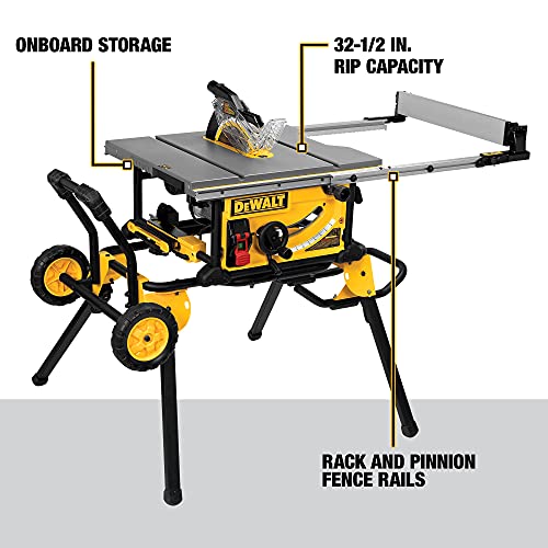 DEWALT Table Saw with Stand - 10 Inch