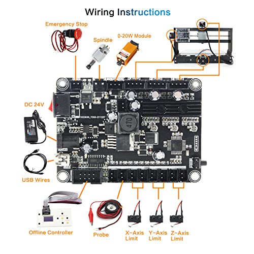 3018 Pro Woodworking CNC Router Kit - Mini Desktop