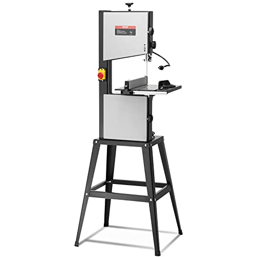 10" Benchtop Bandsaw with Metal Stand, Work Light & Fence