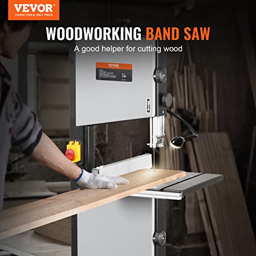 10" Benchtop Bandsaw with Metal Stand, Work Light & Fence