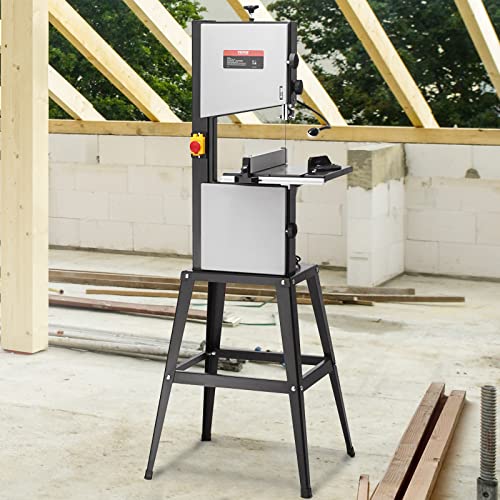 10" Benchtop Bandsaw with Metal Stand, Work Light & Fence