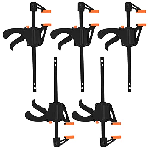 4" Bar Clamps: 5pcs, Quick Grip, One-Handed