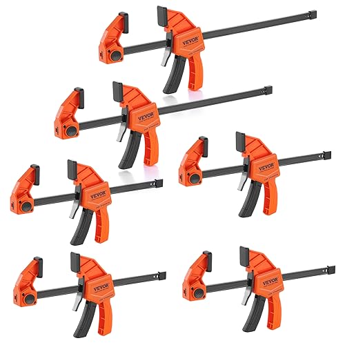 VEVOR Woodworking Bar Clamps: 4x 6" and 2x 12