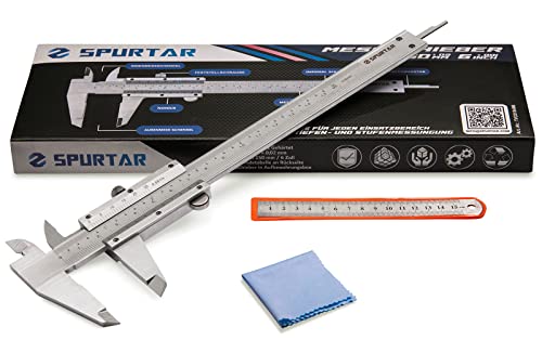 6" Stainless Steel Vernier Caliper - Precision Woodworking Tool