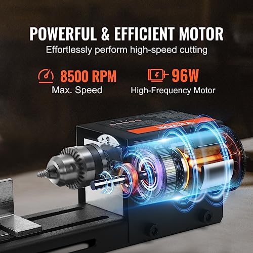VEVOR Mini Lathe Machine, 2.76 in x 6.3 in