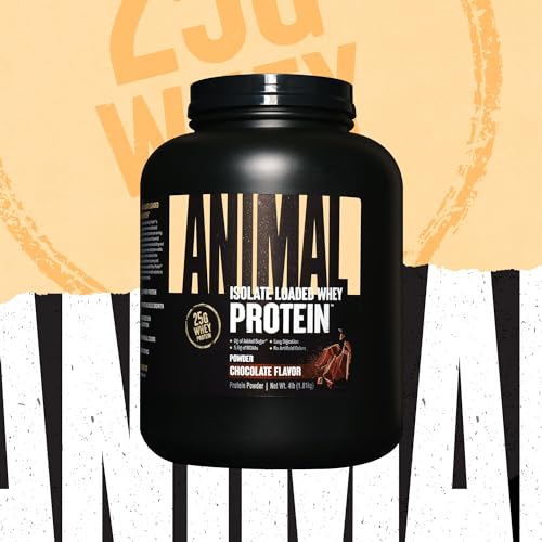 Animal Whey Isolate Protein Powder - Chocolate 4 lbs