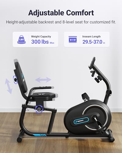 MERACH Recumbent Exercise Bike with Bluetooth and App