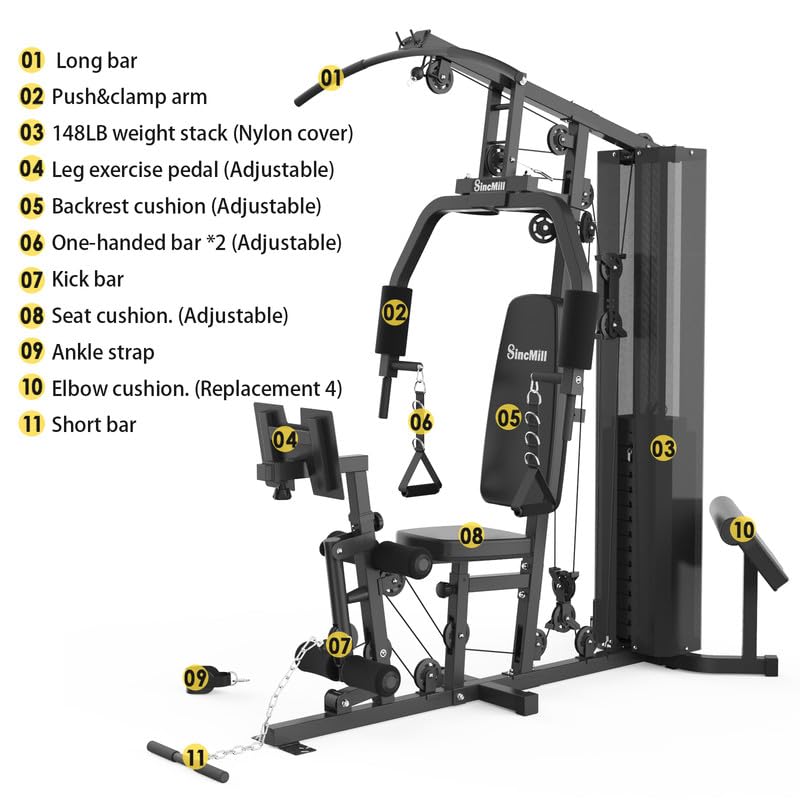 SCM-1148L 148LB Multifunctional Home Gym Equipment