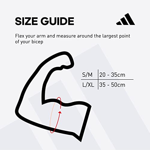 adidas White Unisex Arm Sleeves, Small/Medium US Size