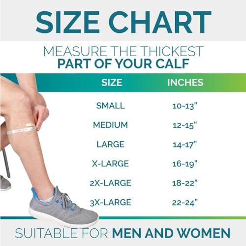 Unisex Calf Compression Sleeves - Footless Leg Support