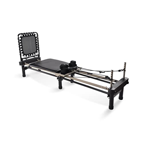 AeroPilates Premier Studio Reformer with Cardio Rebounder, Black