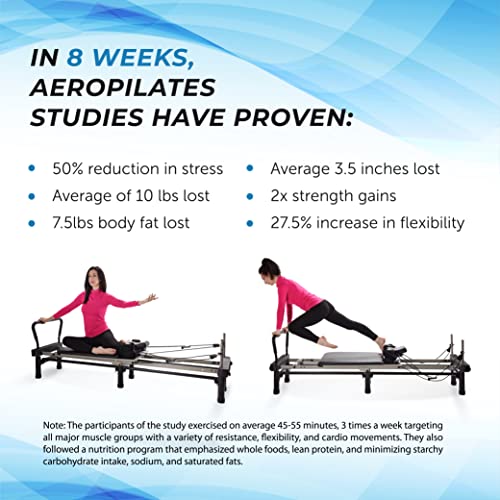 AeroPilates Premier Studio Reformer with Cardio Rebounder, Black